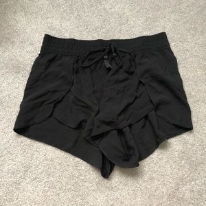Aerie Black Beach Cover Up Shorts